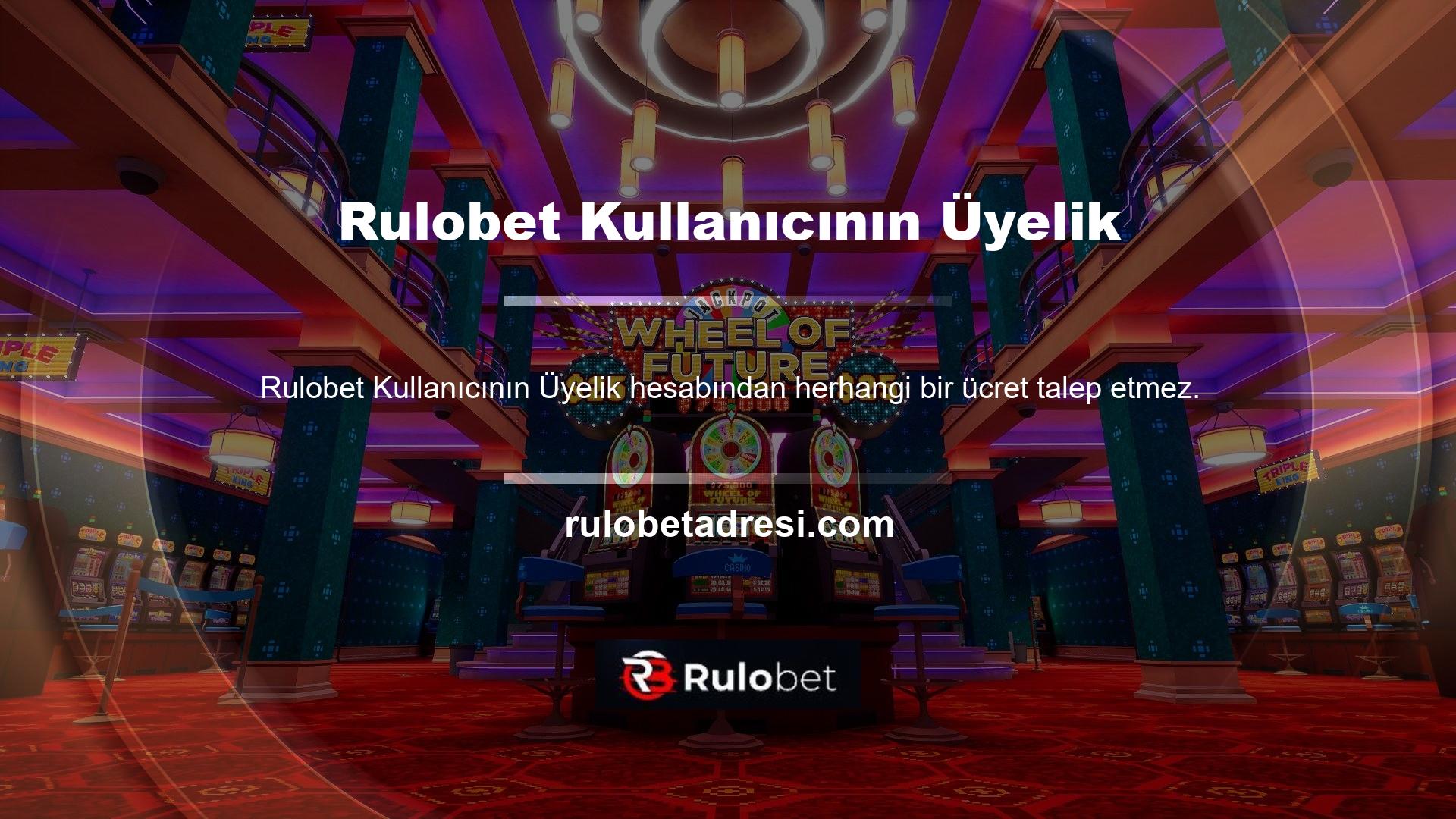 Canlı bahis veya canlı casino ile ilgili Rulobet Kullanıcının Üyelik nereden sorabilirim?
Rulobet Canlı Casino
Türkiye'nin en popüler çevrimiçi casino platformlarından biri olan Rulobet, giriş adresini sık sık değiştiriyor