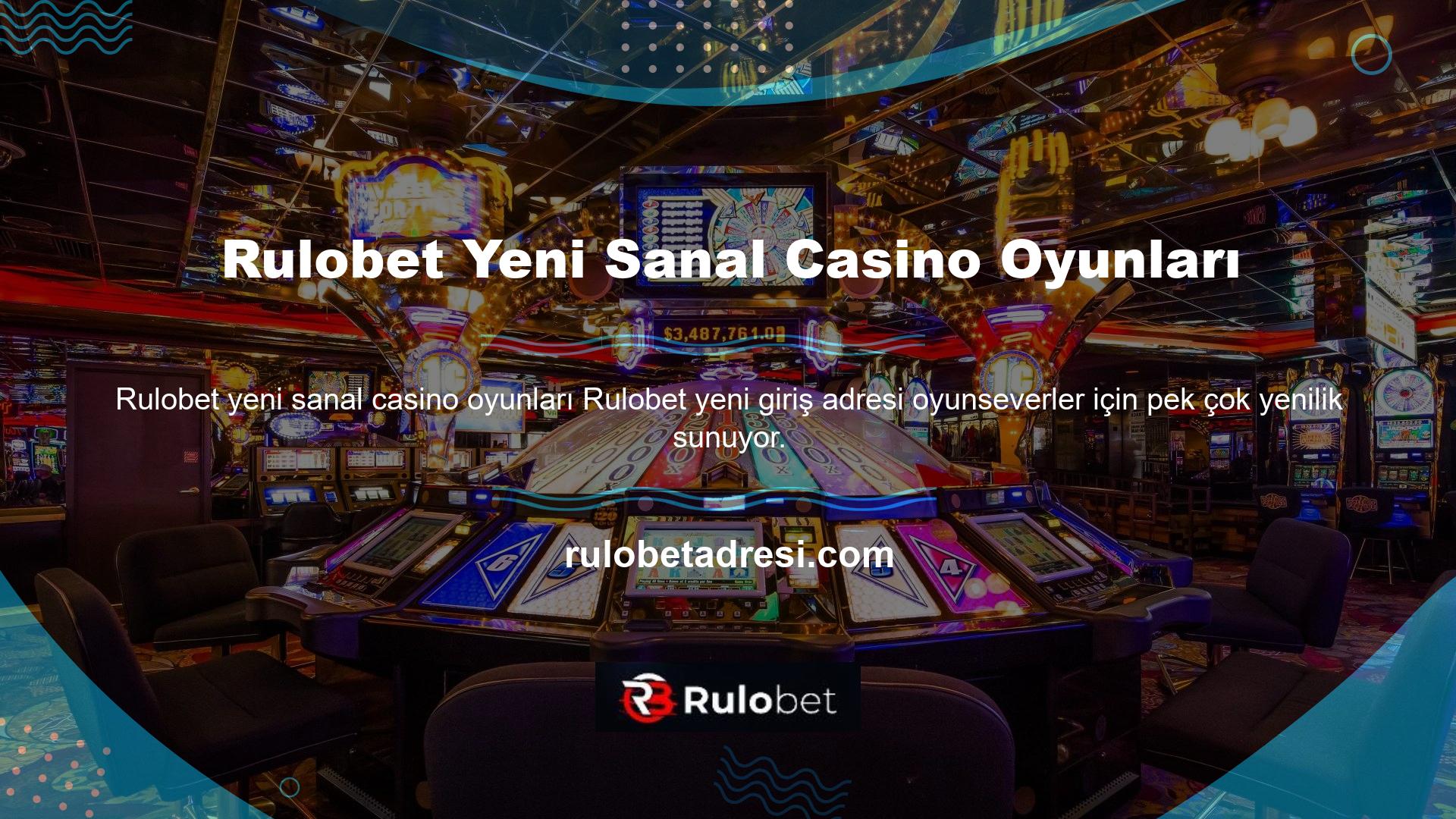 Yeni sanal casino oyunu Rulobet bahis tutkunları geçtiğimiz günlerde siteyi ziyaret etti