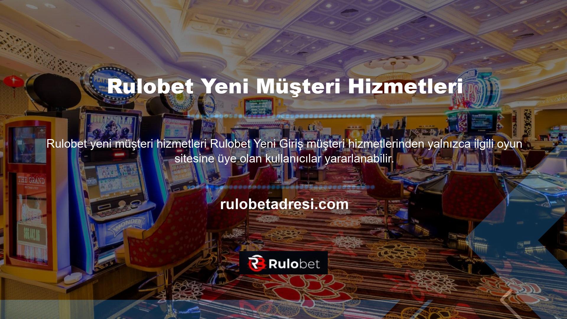 Rulobet, geniş casino ve slot seçenekleri, para yatırma ve çekme seçenekleri ve çeşitli bonus seçenekleri sunarak kullanıcılarına güvenilir bir bahis deneyimi vaat ediyor